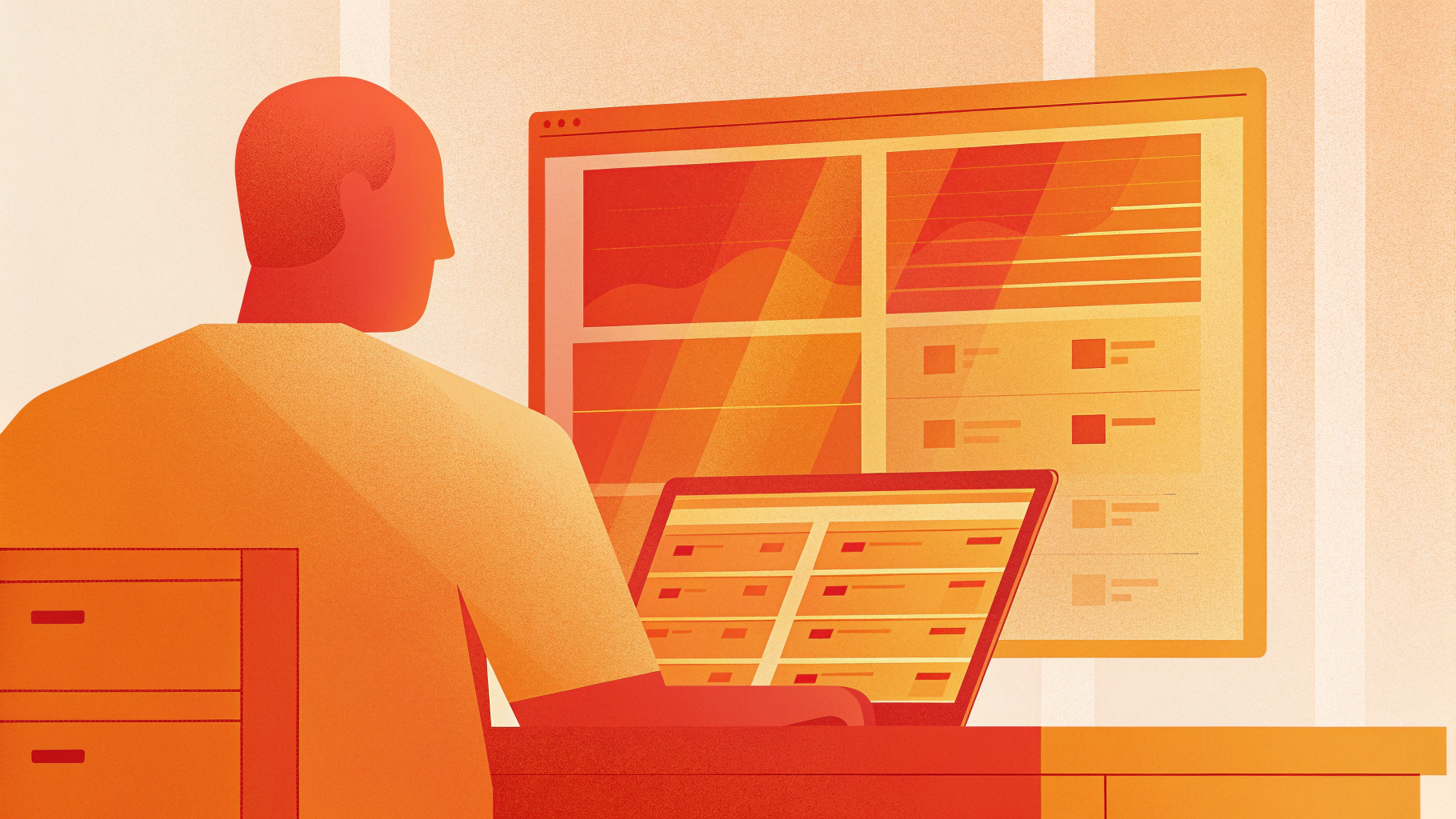 Администратор мониторит гибридную инфраструктуру с сайтами на виртуальном хостинге и VDS