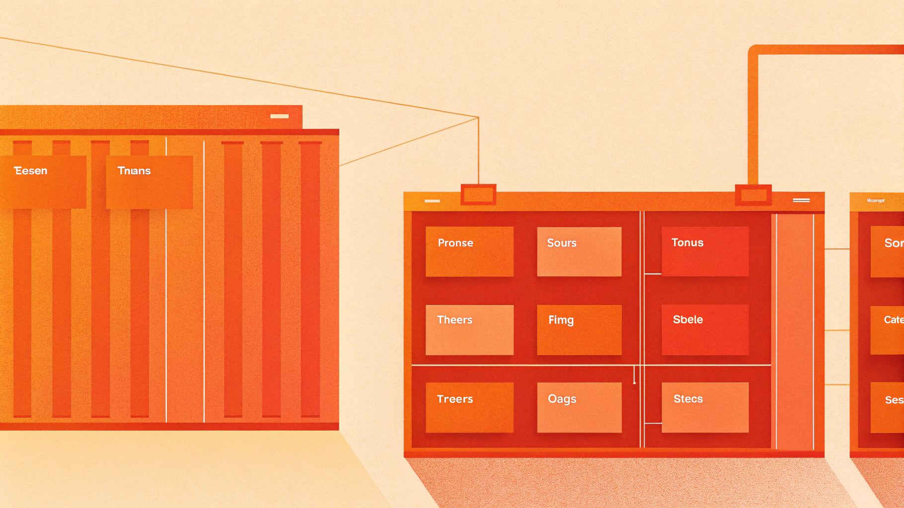 Схематичная диаграмма пространства имён Docker Registry с уровнями org, team, project и service