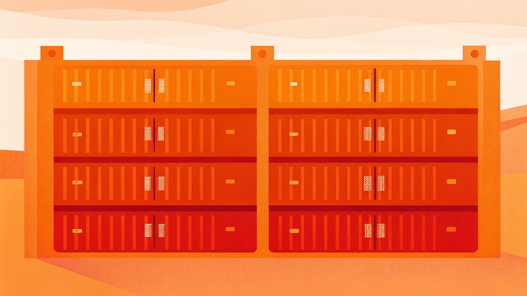 Схема: data-root Docker со слоями образов и отдельно volumes для данных приложений