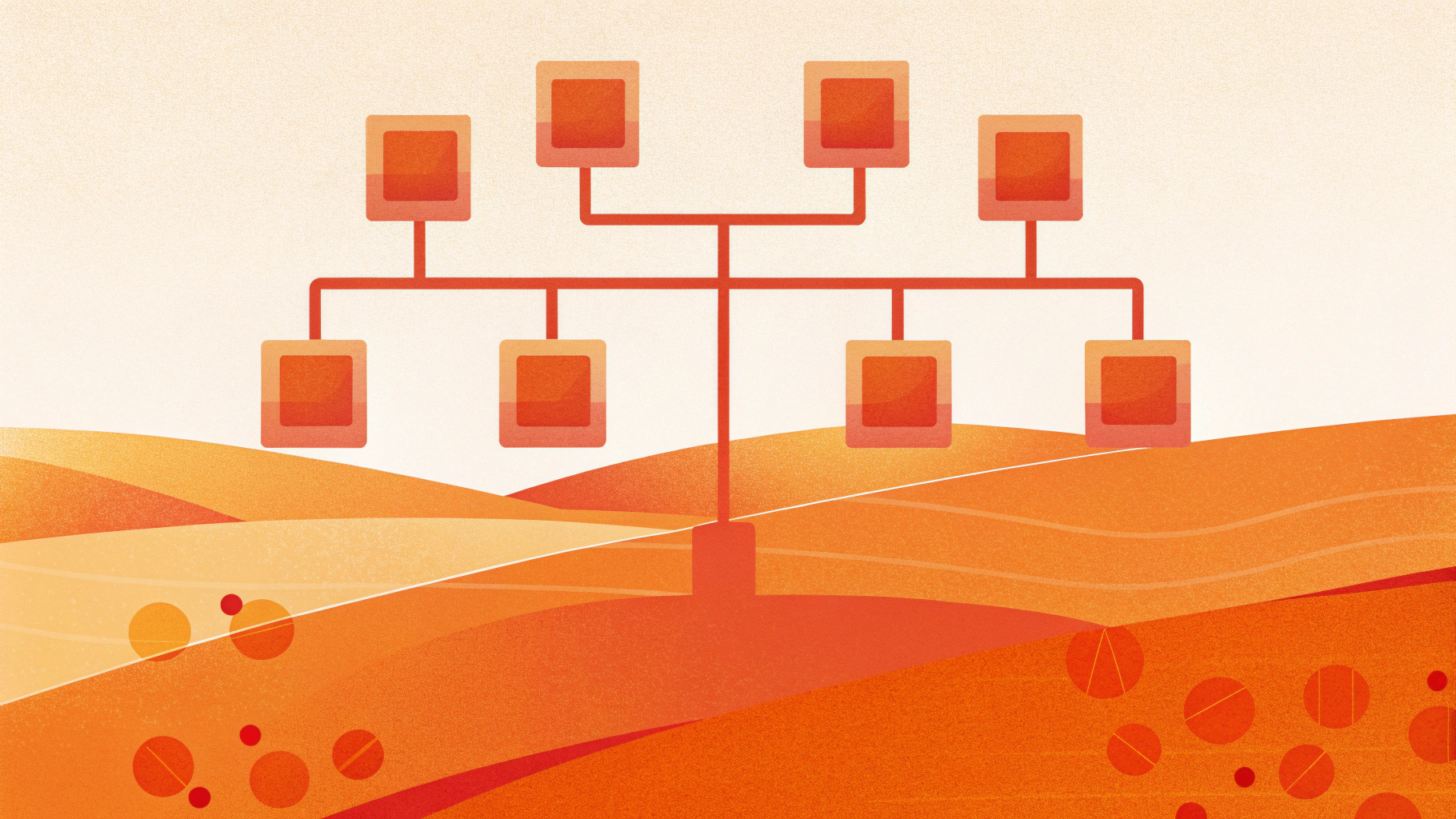 Схема различий: несколько деревьев cgroup v1 и единая иерархия cgroup v2