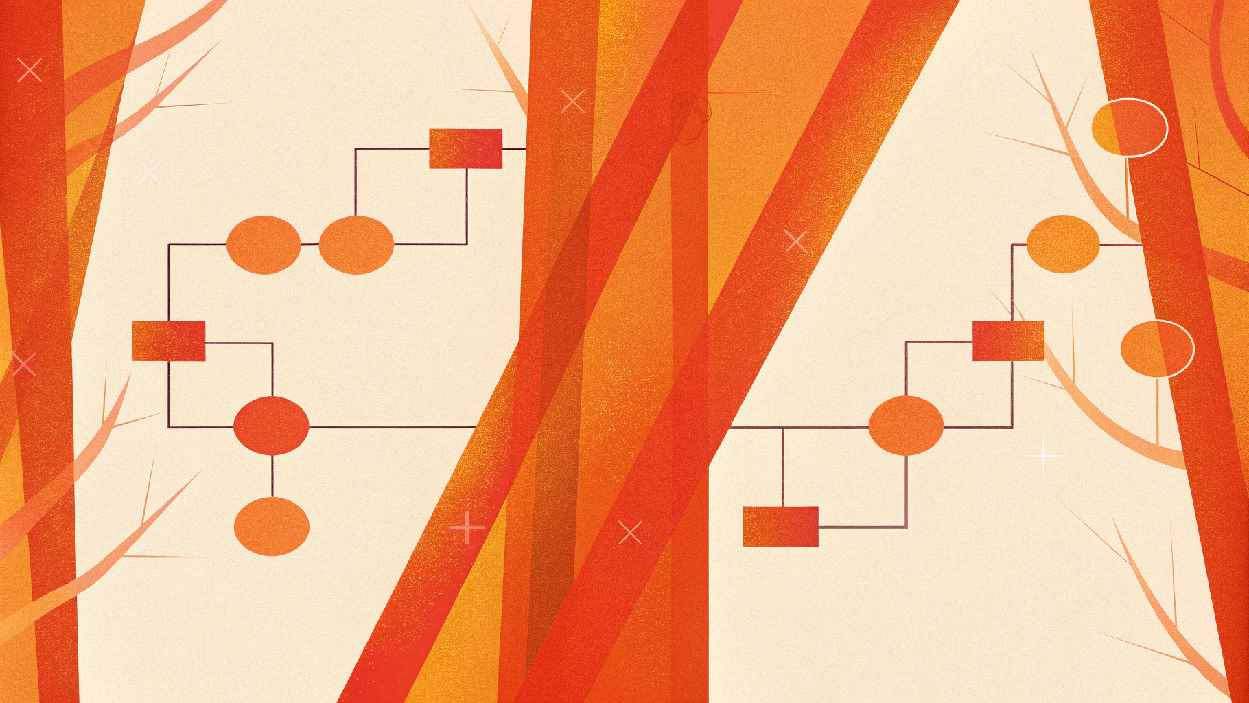 Схема бинарного поиска в git bisect: good, bad и промежуточные коммиты