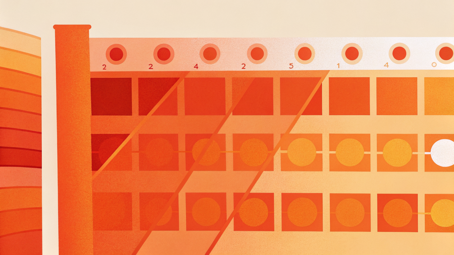 Схема архитектуры кластера с уровнями hot/warm/cold и распределением шардов