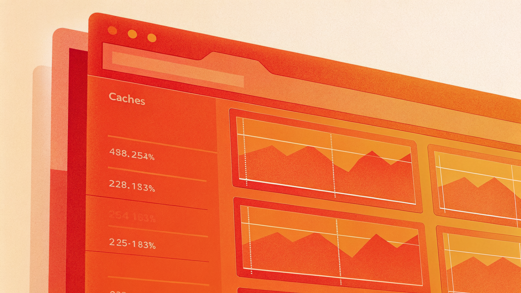 Графики hit rate, evictions и подключений Memcached во времени