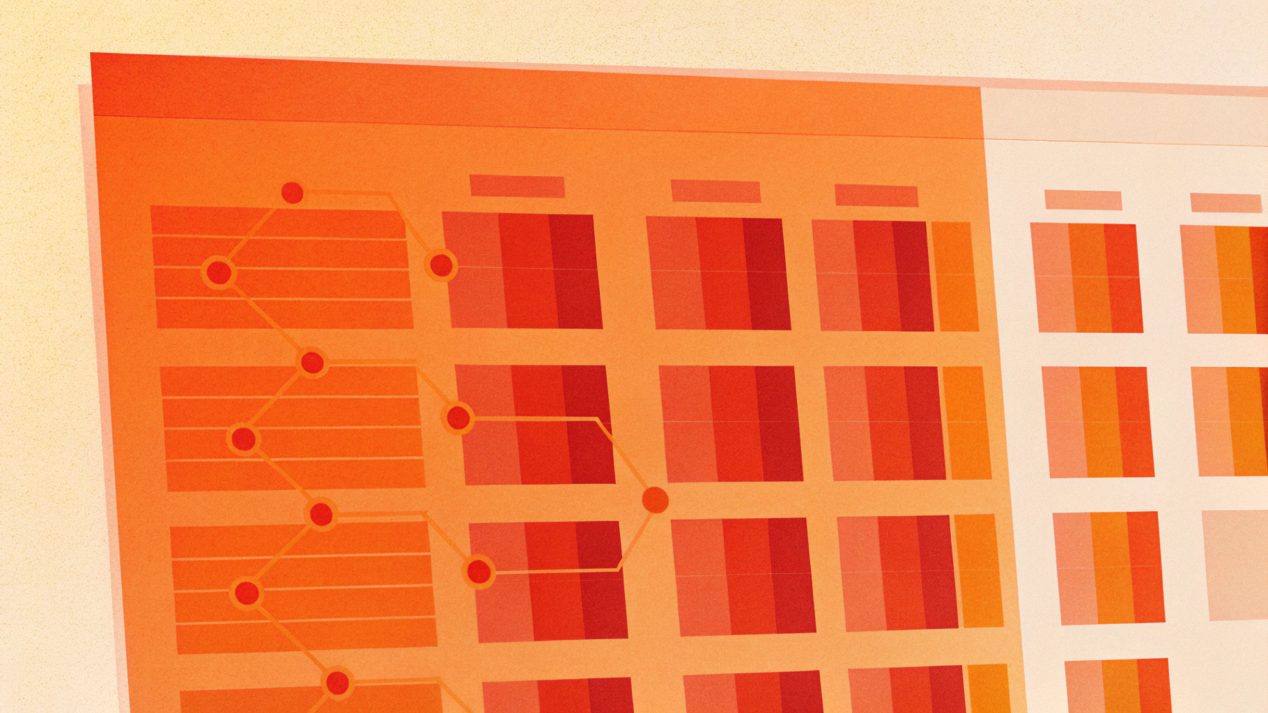 Схема страницы heap с HOT-цепочкой и свободным пространством от fillfactor