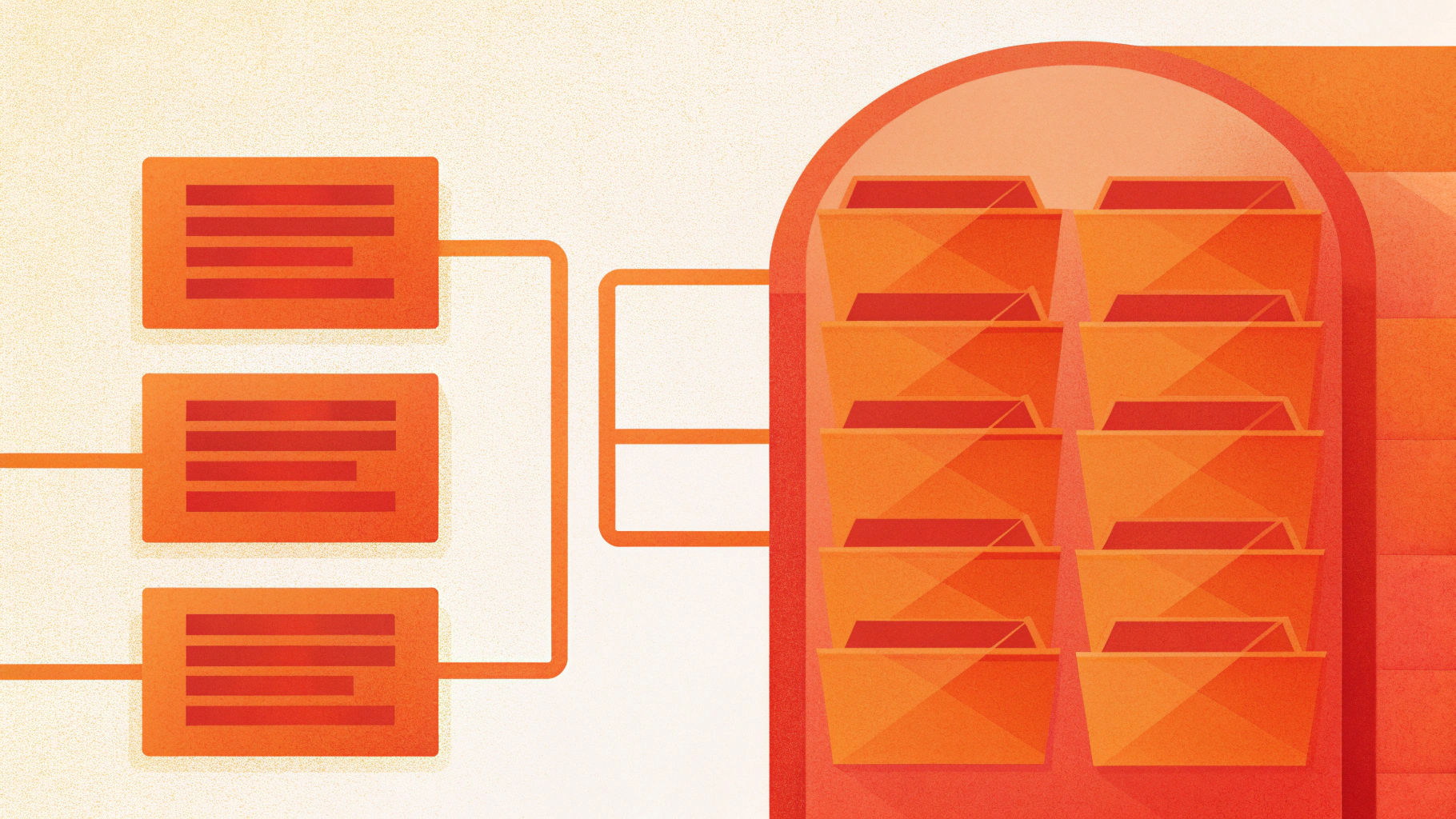 Схема: процессы indexer и indexer-worker, почтовые ящики и файлы индекса Xapian