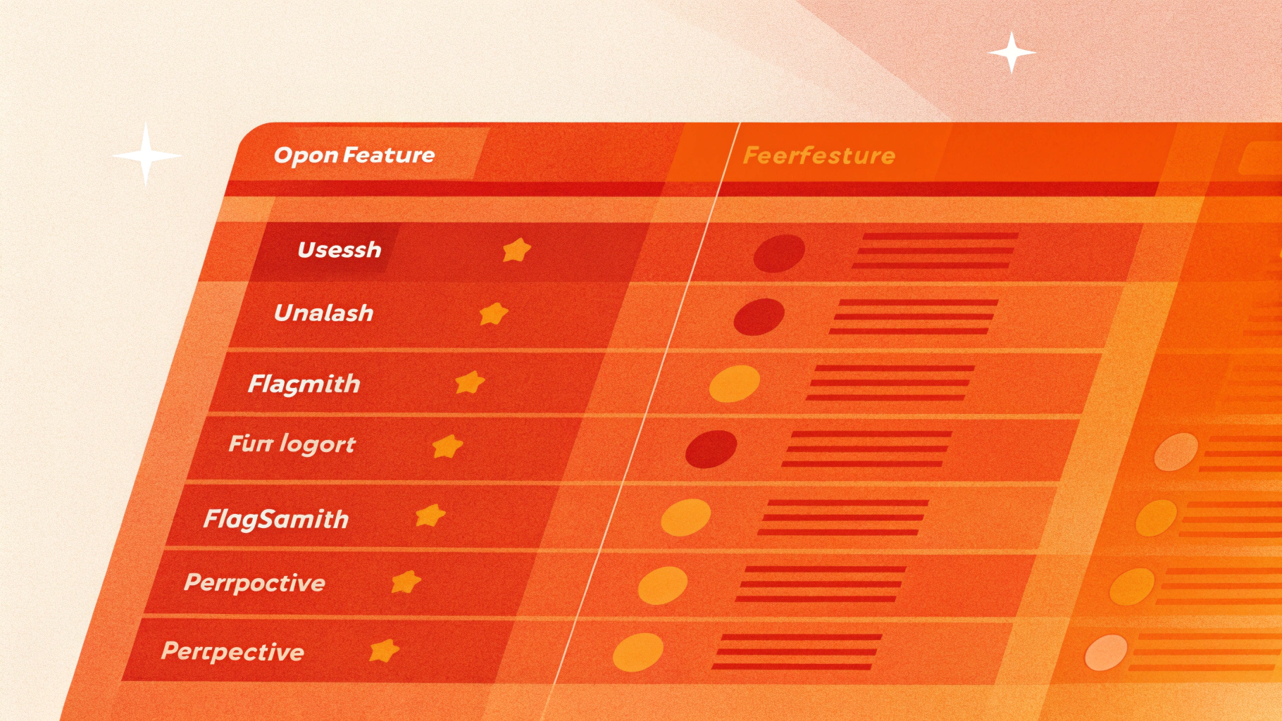 Схематичное сравнение OpenFeature, Unleash и Flagsmith с точки зрения DevOps