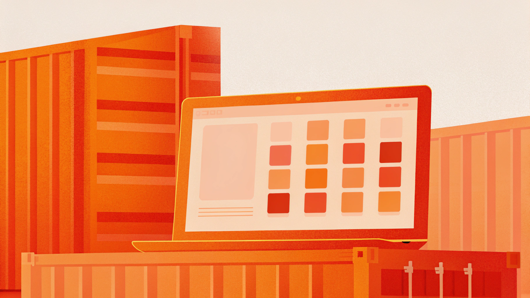 Пример конфигурации Nomad job рядом со схемой докер-контейнеров